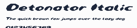 Detonator Italic預覽圖