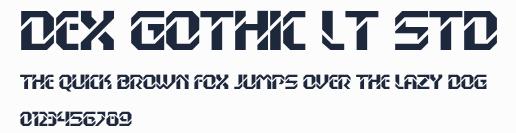Dex Gothic LT Std預覽圖