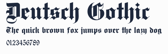 Deutsch Gothic預覽圖