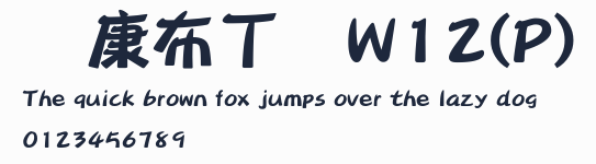 華康布丁體W12(P)