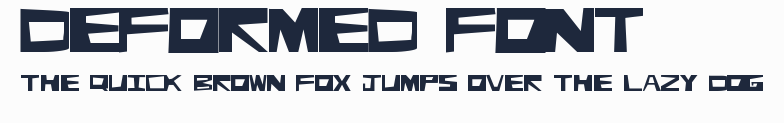 Deformed Font預覽圖