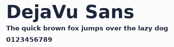DejaVu Sans預覽圖