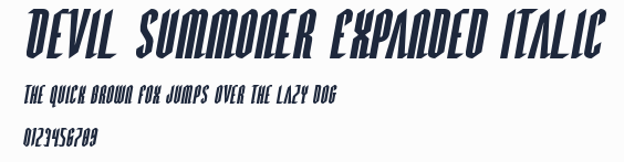 Devil Summoner Expanded Italic預覽圖