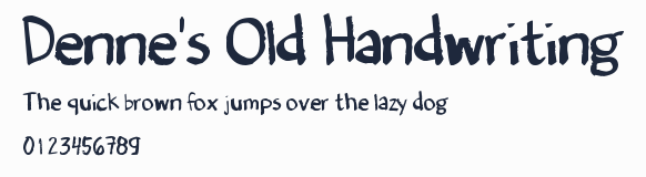 Denne's Old Handwriting預覽圖