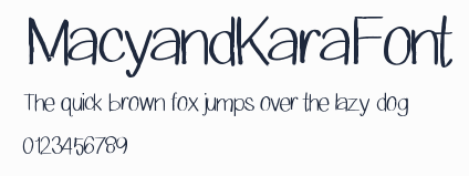 MacyandKaraFont預覽圖