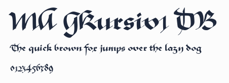 MA GKursiv1 DB預覽圖