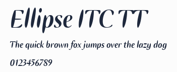 Ellipse ITC TT預覽圖