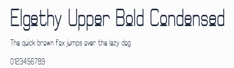 Elgethy Upper Bold Condensed預覽圖