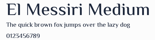 El Messiri Medium預覽圖
