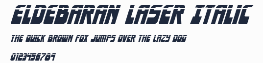 Eldebaran Laser Italic預覽圖
