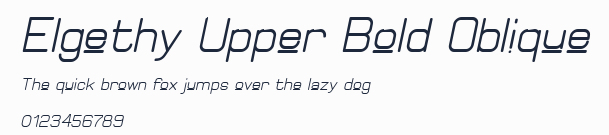Elgethy Upper Bold Oblique預覽圖