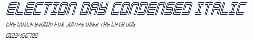 Election Day Condensed Italic預覽圖