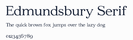 Edmundsbury Serif預覽圖