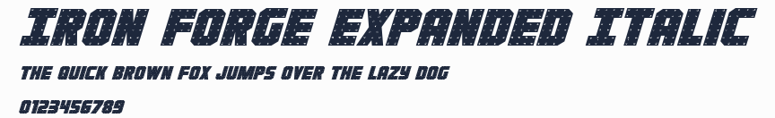 Iron Forge Expanded Italic預覽圖