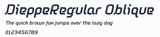 DieppeRegular Oblique