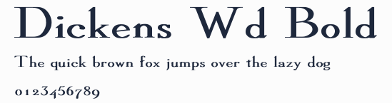 Dickens Wd Bold