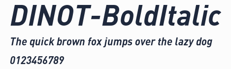 DINOT-BoldItalic預覽圖