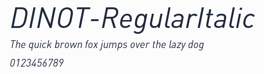 DINOT-RegularItalic預覽圖