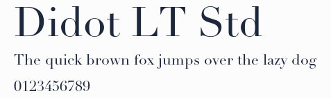 Didot LT Std
