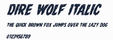Dire Wolf Italic