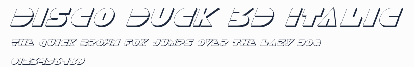 Disco Duck 3D Italic