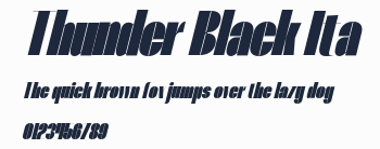 Thunder Black Ita預覽圖