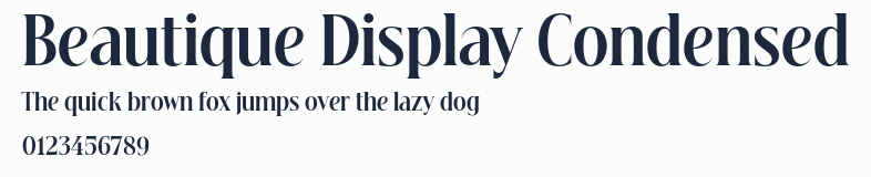 Beautique Display Condensed