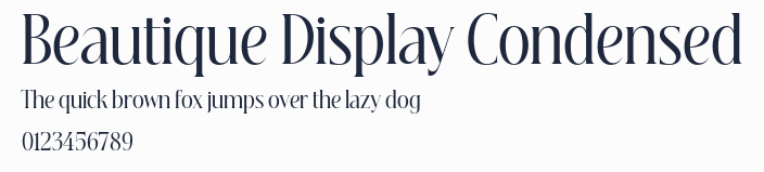 Beautique Display Condensed
