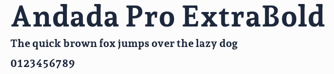 Andada Pro ExtraBold預覽圖