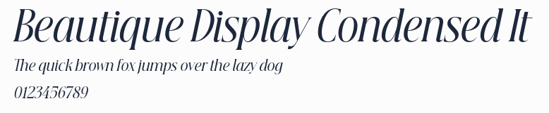 Beautique Display Condensed It