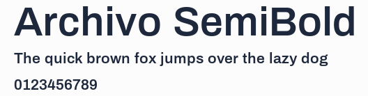 Archivo SemiBold