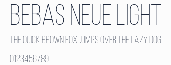 Bebas Neue Light預覽圖