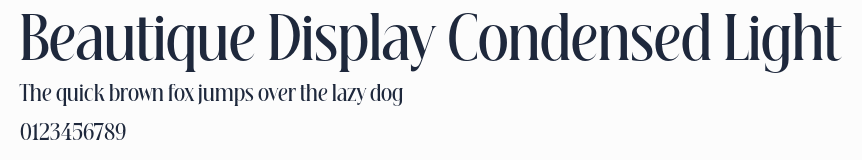 Beautique Display Condensed Light