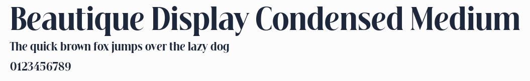 Beautique Display Condensed Medium