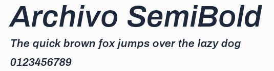 Archivo SemiBold