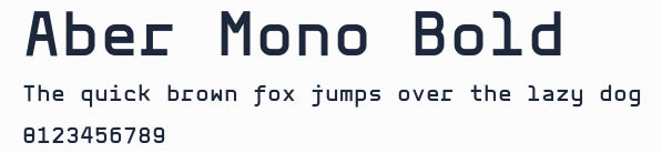 Aber Mono Bold預覽圖
