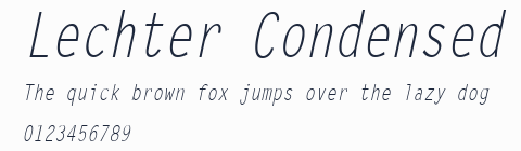 Lechter Condensed預覽圖