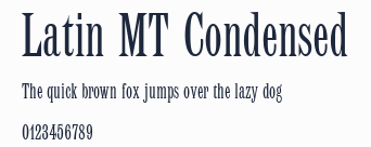 Latin MT Condensed預覽圖