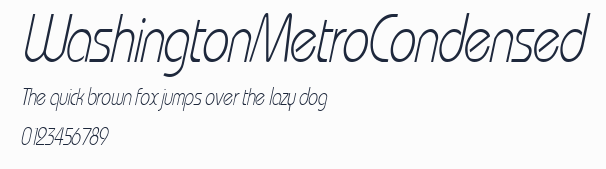 WashingtonMetroCondensed預覽圖