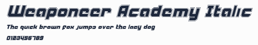 Weaponeer Academy Italic預覽圖