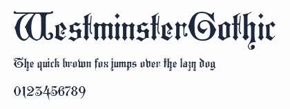 WestminsterGothic預覽圖