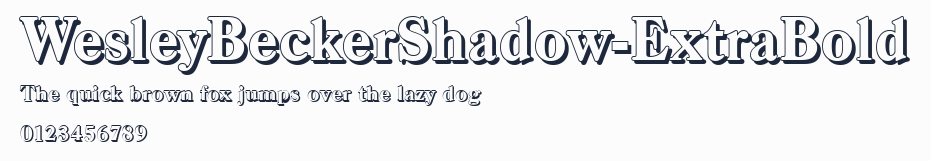 WesleyBeckerShadow-ExtraBold預覽圖