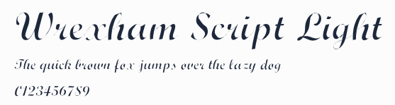 Wrexham Script Light預覽圖