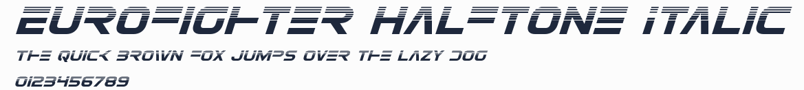 Eurofighter Halftone Italic預覽圖