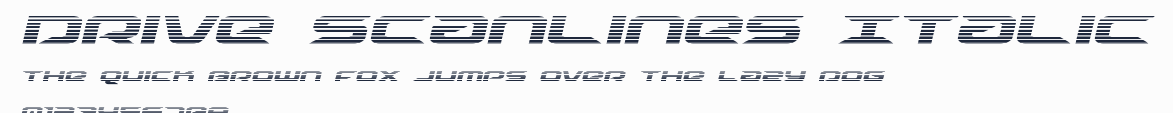 Drive Scanlines Italic預覽圖