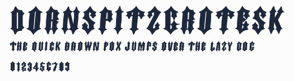 DornspitzGrotesk預覽圖