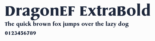 DragonEF ExtraBold預覽圖