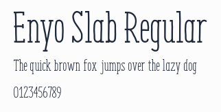 Enyo Slab Regular預覽圖
