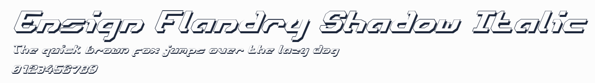 Ensign Flandry Shadow Italic預覽圖
