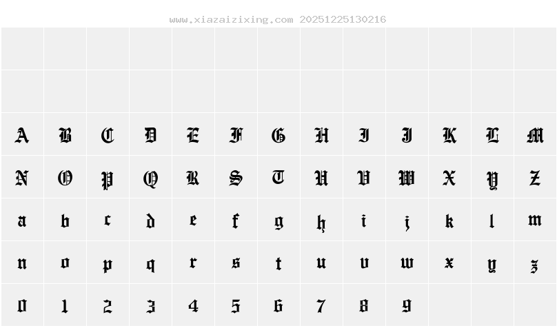 字符映射圖
